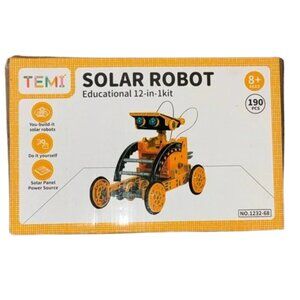 Solar Robot 12-in-1 Educational Kit Orange STEM TOYS FOR KIDS Wall-e